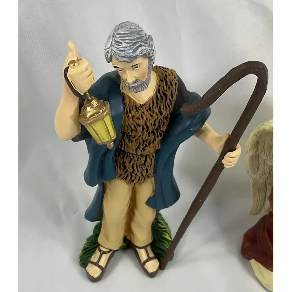 Thomas Kinkade Hawthorne Village Nativity Tree Collection Shepard & Pray Angel